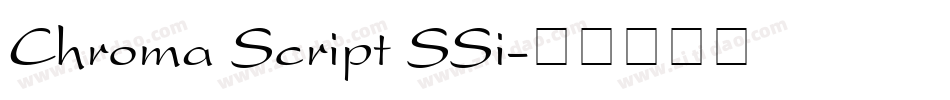 Chroma Script SSi字体转换